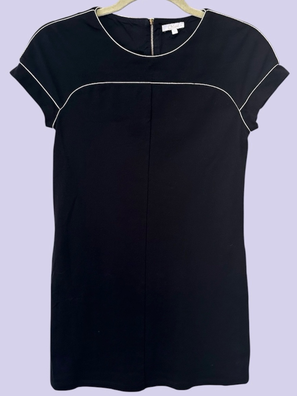 Chloe black shift dress